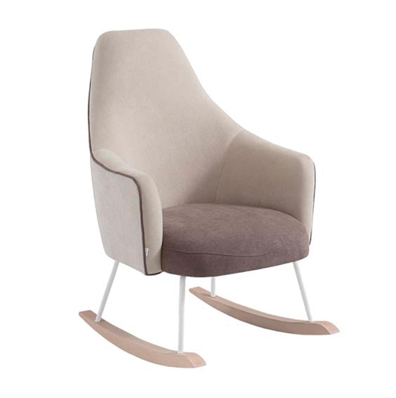 Poltrona de Amamentação Moom da Micuna - Waterwood Beige/Marron