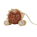 PlanToys - Ouriço De Puxar - Castanho