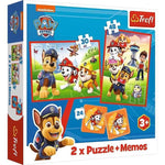 Trefl Puzzle 2 Em 1 + Memo - Dog Team In Action