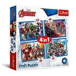 Trefl Puzzles 4 em 1 - Brave Avengers