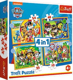 Trefl Puzzles 4 em 1 - Holiday Paw