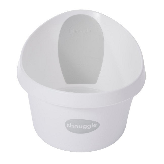 Shnuggle Banheira - Branca c/ encosto Cinza