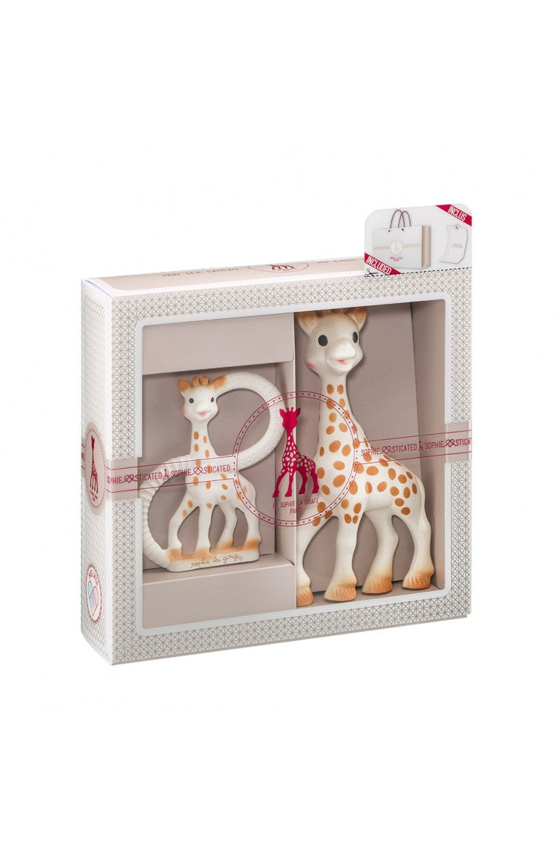 Sophie La Girafe - O meu primeiro conjunto Sophie La Girafe + Anel de dentição 100% natural