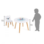 Janod Conjunto de Mesa + 2 Cadeiras Polar