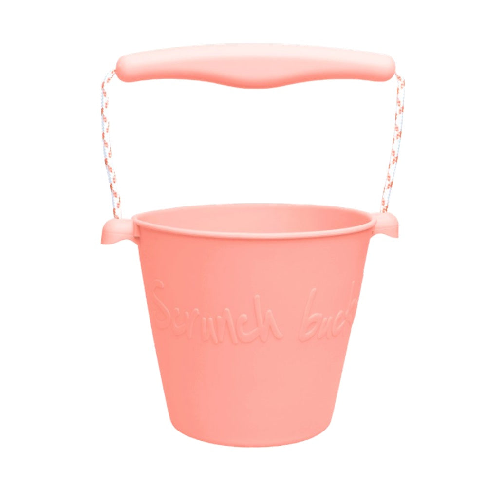 Scrunch - Balde de Praia em Silicone - Coral