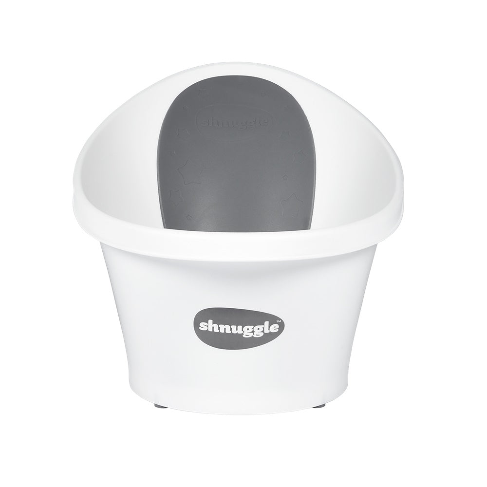 Shnuggle Banheira - Branca c/ encosto Cinza Estrela