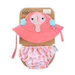 ZooCchini - Conjunto de Banho Chapéu e Cueca 12-24 meses - Cavalo Marinho