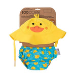 ZooCchini - Conjunto de Banho Chapéu e Cueca 6-12 meses - Pato