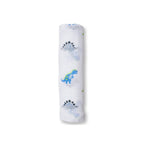 Lulujo - Musselina de Algodão 120x120cm - Colegas Pré-históricos