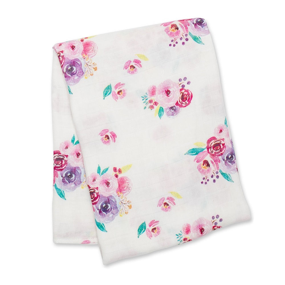 Lulujo - Musselina de Bambu 120x120cm - Peonias