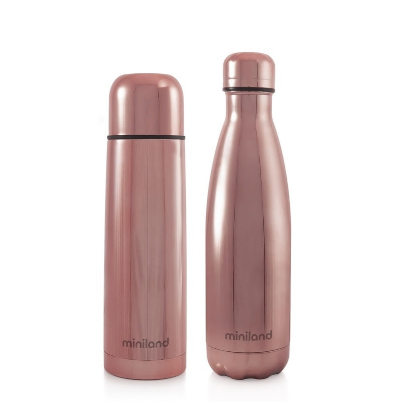 Miniland Termo Líquidos 500ml + Garrafa Térmica Deluxe Rose