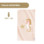 Saro Toalha de microfibra Seahorse