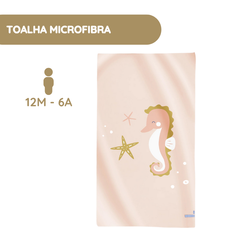 Saro Toalha de microfibra Seahorse