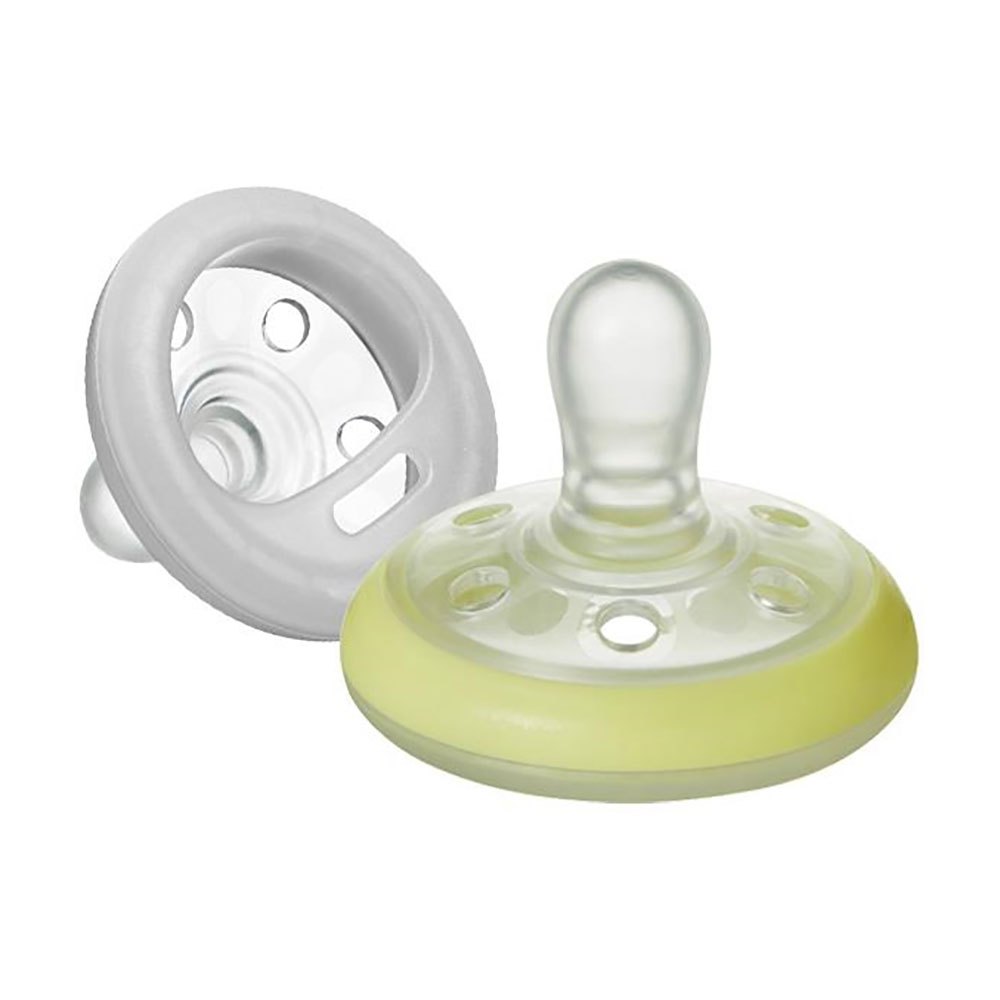 Tommee Tippee 2 Chupetas Forma de Peito - Night Time 0-6m