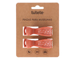 Tutete Pinças para Fraldas 2 Uni. - Mustarda