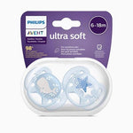 Philips Avent - 2 Chupetas - Ultra Soft - Deco 6-18M - Menino
