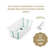Stokke Flexi Bath Banheira - Branco & Aqua
