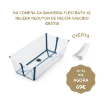 Stokke Flexi Bath Banheira XL - Transparente & Azul