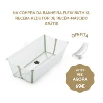Stokke Flexi Bath Banheira XL - Transparente & Verde