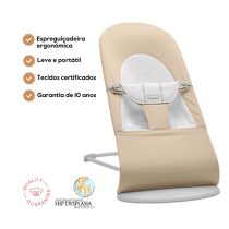 BabyBjorn Espreguiçadeira Balance Soft Woven/Jersey - Beige/Gris