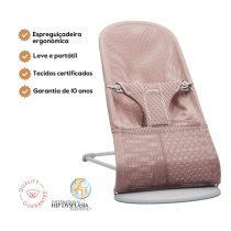 BabyBjorn Espreguiçadeira Bliss Mesh - Rosa Palo