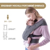 Ergobaby Mochila Portabebé Embrace - Cinza