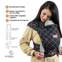 Isara Mochila Portabebé QuickTie One Size - Diamonda Black