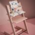 Stokke Tripp Trapp Cadeira Evolutiva (Faia) - Rosa Sereno com almofada