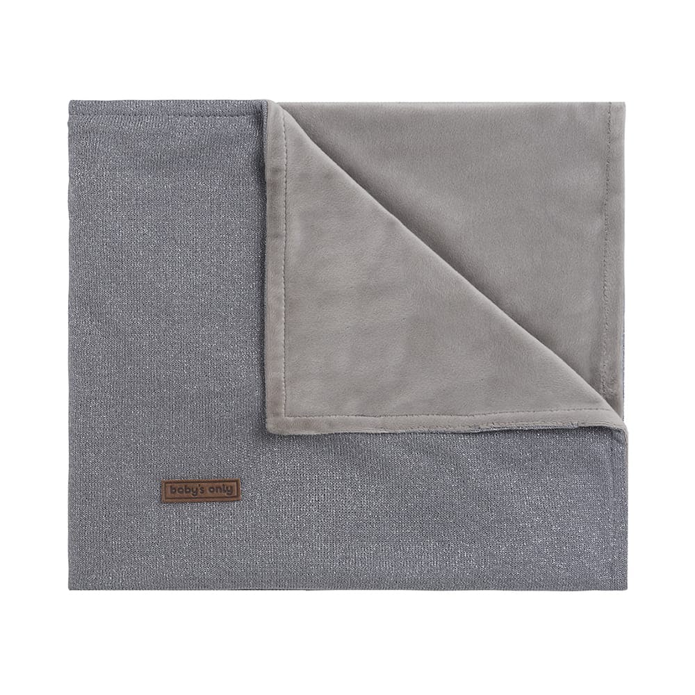 Baby’s Only Cobertor de Berço de Bebé Soft Sparkle – Silver/Grey melee