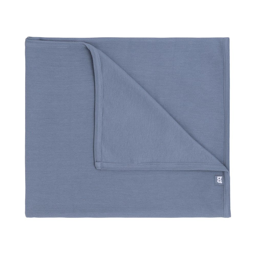 Babys Only Baby Cobertor de Berço Pure – Vintage Blue
