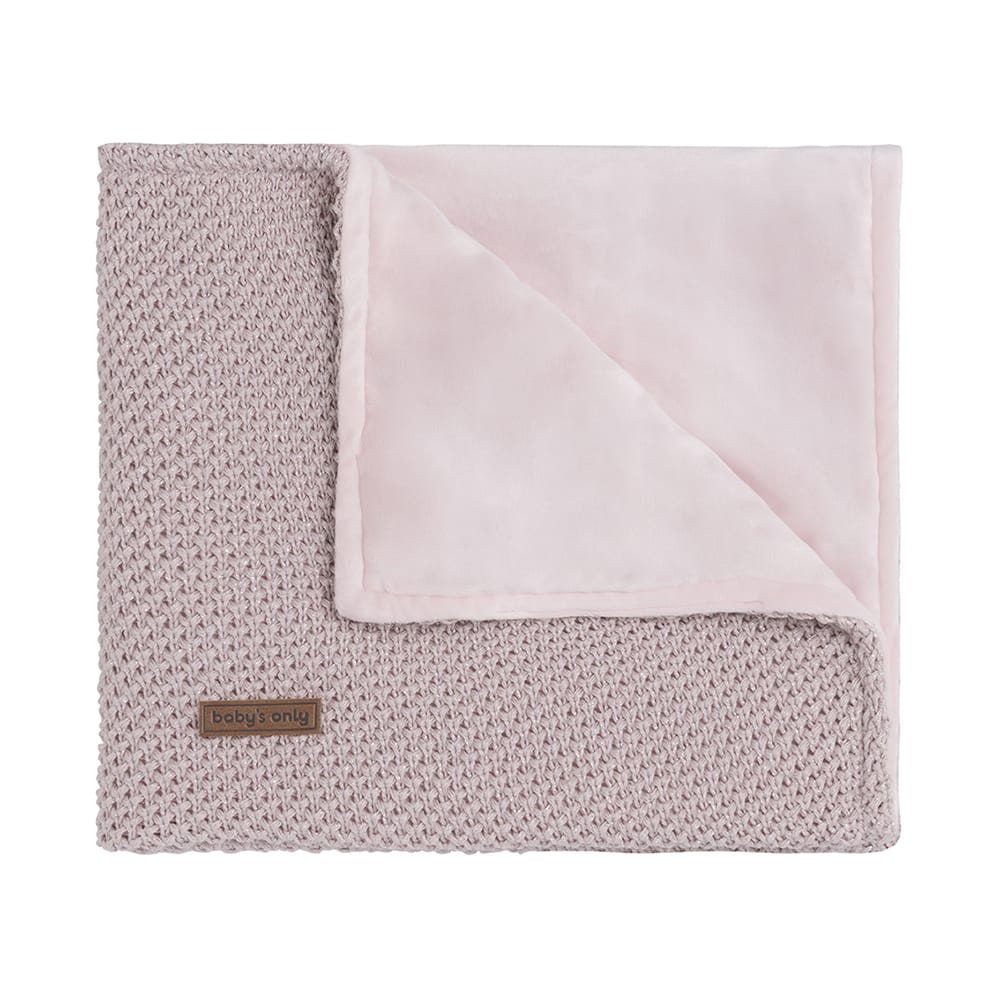 Baby’s Only Cobertor para Berço Soft Sparkle-Flavor – Silver pink melee