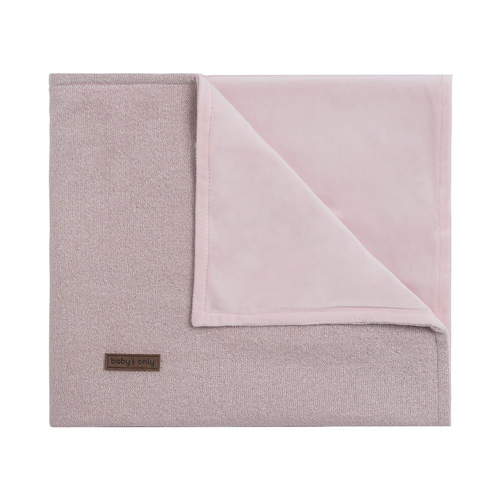 Baby’s Only Cobertor para Berço Soft Sparkle – Silver pink melee