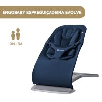 Ergobaby Espreguiçadeira Evolve - Azul escuro