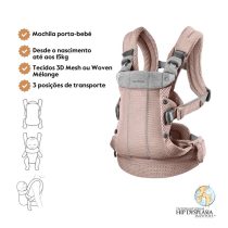 Babybjorn Mochila Porta Bebé Harmony - Rosa Palo Mesh