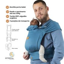 Isara Mochila Portabebé QuickTie - Bluestone