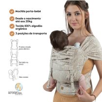 Isara Mochila Portabebé QuickTie - Majestic Ivory Forest