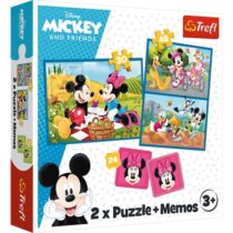 Trefl Puzzle 2 Em 1 + Memo - Meet The Disney Characters