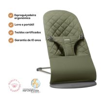 BabyBjorn Espreguiçadeira Bliss Woven Classic - Verde Oscuro