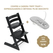 Stokke Tripp Trapp Cadeira Evolutiva (Faia) + Espreguiçadeira - Negro