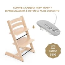 Stokke Tripp Trapp Cadeira Evolutiva (Faia) + Espreguiçadeira - Natural