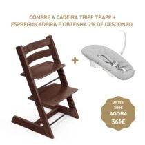 Stokke Tripp Trapp Cadeira Evolutiva (Faia) + Espreguiçadeira - Nogal