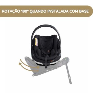 BeSafe Cadeira Auto Go Beyond rotação 180º quando instalada com base