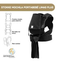 Stokke Mochila Portabebé Limas Plus - Black