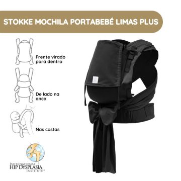 Stokke Mochila Portabebé Limas Plus - Black