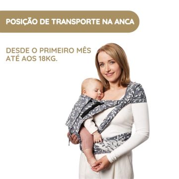 Stokke Mochila Portabebé Limas plus posição de transporte na anca2