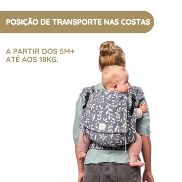 Stokke Mochila Portabebé Limas plus posição de transporte nas costas