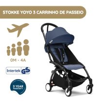 Stokke YOYO 3 Carrinho de Passeio - Black + Color Pack - Air France