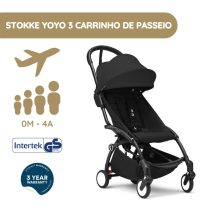 Stokke YOYO 3 Carrinho de Passeio - Black + Color Pack - Black