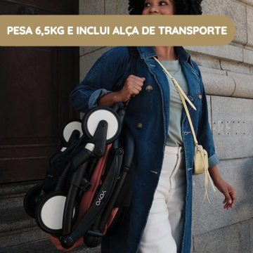 Stokke YOYO 3 pesa 6,5kg e inclui alça de transporte