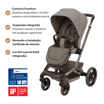 Carrinho de Passeio Fame da Maxi-Cosi - Conforto premium dos 0 meses aos 4 anos - Twillic Truffle